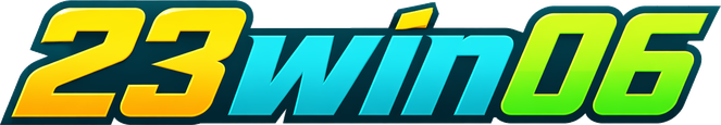 Logo thương hiệu 23win06 nền xanh đậm